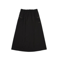 【The North Face】TNF 休閒 DWR防潑水長裙 W NORTH DOME WIND SKIRT - AP 女 黑(NF0A8DGTJK3)
