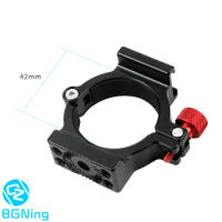 4-Ring Hot Shoe Adapter Ring Microphone Mount with Magic Arm Adapter for Zhiyun Smooth 4 Handheld Gimbal DSLR Camera Accessories