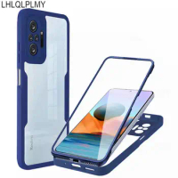 Front Back Protect ShockProof Case For Xiaomi Redmi 9T 9A 10A 9C 10C Note 10S 11S 9 10 Pro 5G A1 Plus Mi 11 Lite 11i 11T Cover