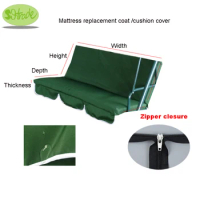 Mattress replacement coat,cushion cover,dark green.water proofed swing chair cushion replacement coat.custom made,no inner