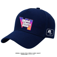 หมวกเบสบอลอุปกรณ์ต่อพ่วงเกม R-Star Game GTA6 Vice City Grand Theft Auto เกมคลาสสิก ทำจากผ้าฝ้าย เหมา