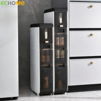 ECHOME Kitchen Storage Drawer with Silent Pulley Holders Rice Bucket Kitchen Seam Cabinet Drawer Bedroom Bathroom Home Organizer