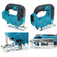 For Makita 18V Battery Cordless Jigsaw Electric Jig Saw Portable Multi-Function Woodworking Power Tool Adjustable Woodworking