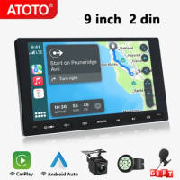 ATOTO F7WE 9" inch Double 2 Din Car Stereo Radio Full Touch Screen Bluetooth GPS Navi Wireless Apple CarPlay Android Auto 2Din