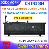 DODOMORN 100% New 15.4V 70Wh 4550mAh C41N2004 High Quality Laptop Battery For ASUS ZenBook Duo 14 UX482 UX482EA UX482EG Series