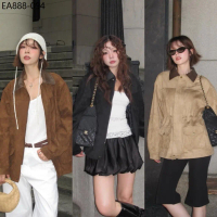 MALIMAYS - Brooke Suede Jacket เสื้อกันหนาวหนังกลับ คอปกหนัง