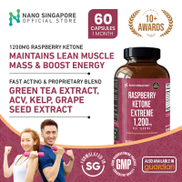 Raspberry Extreme 60 caps w/ African Mango, GreenTea, Caffeine Anhydrous, AppleCider, Kelp & Grape S