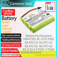 CameronSino Battery for Panasonic HHR-P505 KC-TC917HSB KX-FPC135 KX-FPC141 fits Uniden BT-800 BT-905 Cordless phone Battery