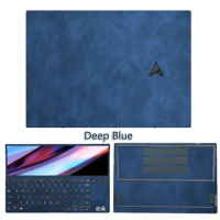 Crazy Horse Leather Laptop Sticker Skin Protector for ASUS Zenbook Pro UX8402Z 14 UX3402 UX581 UX7602Z Vivobook Pro 14 15 16