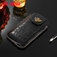 for Huawei Y9 2018 Case Genuine Leather Holster Belt Clip for Huawei Y9 2019 Phone Cover Waist Bag Handmade for Huawei nova 4