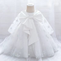 Baby Girl Dresses For Baby Kids 1 2 Years Old Birthday Party Dress Children Elegant Prom Gown Infant Christening Gown 0-5 Years