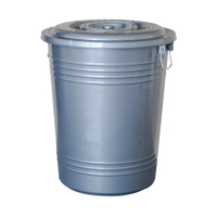 【KEYWAY】聯府銀采儲水桶附蓋106L-1入萬能桶垃圾桶N106
