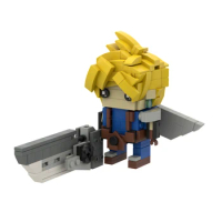 MOC Cartoon Characters Final Cloud Strife And Sephiroth Building Blocks Set Idea Assemble Figures Bricks Toys For Children Gifts
