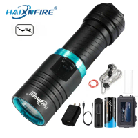Đèn pin lặn, HaixnFire DV30, 2500 lumen, Ánh sáng mạnh, Chống nước 150 mét, Chuyên nghiệp, Đèn LED l