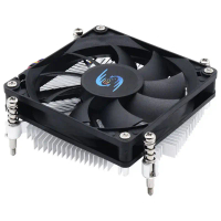 CPU Cooler, บางเฉียบ 27 มม., HTPC บาง, หม้อน้ำ itx แบบ all-in-one, เหมาะสำหรับ Intel 115X 1155/1156 