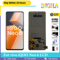 Original AMOLED For vivo iQOO Neo 6 LCD Display I2126 Touch Screen Digitizer Assembly For vivo iQOO Neo6 Screen Repair Replace