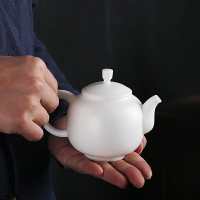 德化白瓷高白瓷土陶瓷茶具茶壺功夫茶具辦公簡約泡茶器禮品