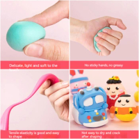 Color Air Dry Clay Moulding Craft Clay Set For Kids With Tools Children'S DIY Toy Plasticine Clay Crystal Colorful Kids Gifts