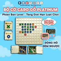 【Chính hãng】  [ĐỘC QUYỀN] Bộ Cờ CARO GỖ Platinium hỗ trợ trẻ phát triển tư duy cải thiện khả năng ki