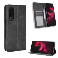 For Sharp Aquos Zero 5G Basic Luxury Flip PU Leather Wallet Magnetic Adsorption Case For Sharp Aquos