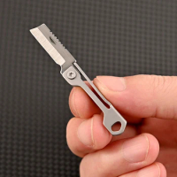 MiniFolding Knife Parcel Mail Stainless Steel Blade Utility Razor Cut Pocket Tape Knife Keychain Envelope Box Open Letter Parcel
