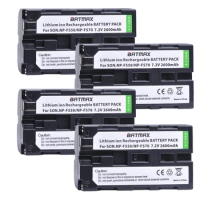 4Packs NP-F550 NP F550 NPF550 Rechargeable Li-ion Batteries (2600mAh) for Sony NP-F330 NP-F530 NP-F570 NP-F730 NP-F750 Hi-8