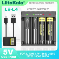 LiitoKala Lii-L4 Lii-L2 Lii-202 Lii-402 18650 3.7V Rechargeable Battery Charger 18350 18650 26650 21700 14500 Batteries.