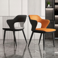 意式餐椅現代簡約 家用 北歐高端藝術網紅靠背洽談書桌麻將椅子