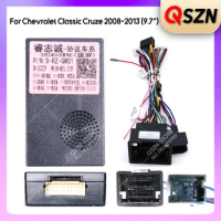 QSZN For Chevrolet Classic Cruze 2008 - 2013 9.7" Android Car Radio Canbus Box Decoder Wiring Harness Adapter Power Cable