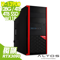 Acer 宏碁 Altos P150F8 商用水冷工作站 (i9-13900/128G/4TB+4TB SSD/RTX3090-24G/W11P)