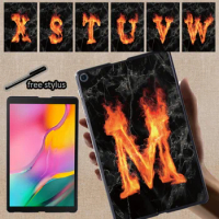 Tablet Case for Samsung Galaxy Tab S7 11/Tab S6 Lite 10.4/S6 10.5/Tab S4 10.5/Tab S5e 10.5 Fire Print Back Shell Protect Cover