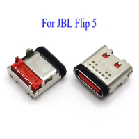 2pcs USB 3.1 Type C Power Connector Dock Jack For JBL Flip 5 Bluetooth Speaker Charging Port Type-C Charger Plug Female Socket