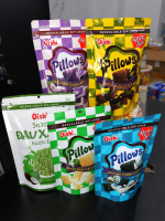 Combo 5 gói Lớn 80g Snack Pillows Oishi , Snack Đậu Xanh Nước Cốt Dừa, Pillow Kem Vani, Pillow Khoai