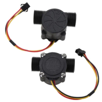 G5AB G1/2" Water Flow Hall Sensor Switch 1-30L/min for Electromagnetic Water Heater Cooling System, Circulatory System