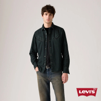 【LEVIS】男款 襯衫 牛仔襯衫 黑色襯衫 襯衫外套 領片設計 男生上衣 人氣新品 003NS-0001