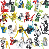 Ninja Masters of Spinjitzu Jay Cole Kai Zane Lloyd Mini Doll Figure Building Block Bricks Kids Toys For Children Gift