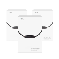 【ible】Airvida M1鈦項圈45公分穿戴式負離子空氣清淨機(黑/白二款任選三)