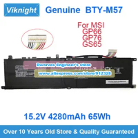 Genuine 15.2V 65Wh 4280mAh BTY-M57 Battery For MSI GS65 9SE 9SF GP66 Leopard 10UE 10UG 11UE 11UG 12UE 12UG 12UH Vector GP76 GP77
