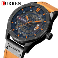 CURREN Watch Fashion Sport Watch For Men Luxury Waterproof Original Quartz Wristwatch Leather Strap Male Clock Relogio Masculino