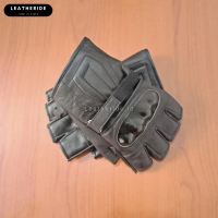 SARUNG TANGAN MOTOR PRIA WANITA KULIT COWOK CEWEK SETENGAH JARI KEREN MURAH DOMBA KLASIK GLOVE GLOVE