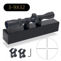 3-9x32 Hunting Optical Sight Scope Illuminated Riflescope Tactical Air Gun Sniper Rifle Scope