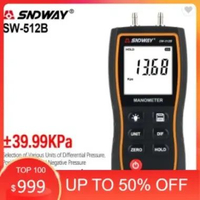 SNDWAY Digital Manometer Air Pressure Pengukur Tekanan SW-512A/B/C 100 kPa SW-512B