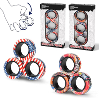 Magnetic Rings Fidget Toy Set Idea ADHD Fidget Toys Fidget Magnets Spinner Rings for Anxiety Relief