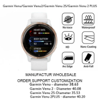3PCS Screen Protector Protective Film For Garmin Venu/Garmin Venu2/ Garmin Venu 2S /Garmin Venu 2 PLUS 38.63/40.08/35.53/40.20mm