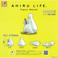 全套4款 日本正版 AHIRU LIFE. 插畫公仔 扭蛋 轉蛋 鴨子 插畫 動物模型 SO-TA 787715