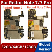 Mainboard for Xiaomi Redmi Note 7 Pro, Original Unlocked Motherboard PCB Module, with Global MIUI System, 32GB, 64GB, 128GB