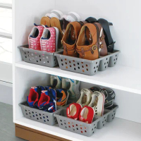 Japan Home Three Shoes Racks, Plastic Japanese Shoe Storage Box, Space Saver Organizer, Cupboard Cabinets, Creative Container