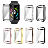 TPU Case Screen Protector Glass for Huawei Band 7 / Band 6 Pro Full Protective Shell Film For Huawei Honor Band 6 Protective