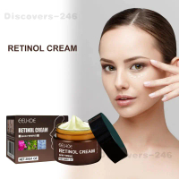 dis246-Krim Kedutan Peremajaan Retinol, 30G, Muka, Pelembap Emas, Penjagaan Kulit Alamiah, Vitamin,