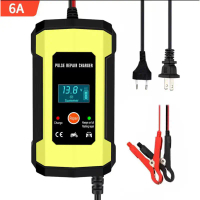 Sạc Bình Ắc Quy Ô Tô Xe Máy 12V 4Ah - 100Ah FOXSUR Tự Ngắt Khi Đầy Chức Năng Bảo Dưỡng Phục Hồi Ắc Q